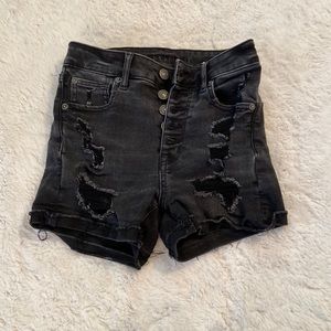 American Eagle Ripped Jean Shorts